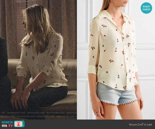 L'Agence Ryan Paisley Print Shirt  worn by Jessie Caine (Kaitlin Doubleday) on Nashville