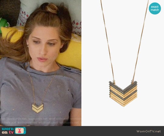 Madewell Arrowstack Necklace worn by Nomi Segal (Emily Arlook) on Grown-ish