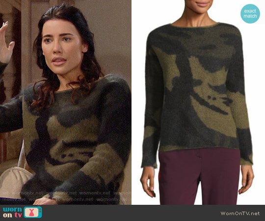 Rag & Bone Sinclair Sweater worn by Steffy Forrester (Jacqueline MacInnes Wood) on The Bold and the Beautiful