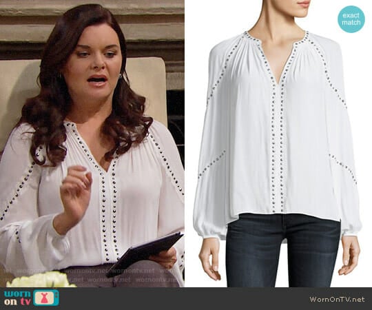 Ramy Brook Gilda Top worn by Katie Logan (Heather Tom) on The Bold and the Beautiful