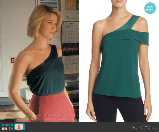 Ramy Brook Luca Asymmetrical Cutout Top worn by Petra Solano (Yael Grobglas) on Jane the Virgin