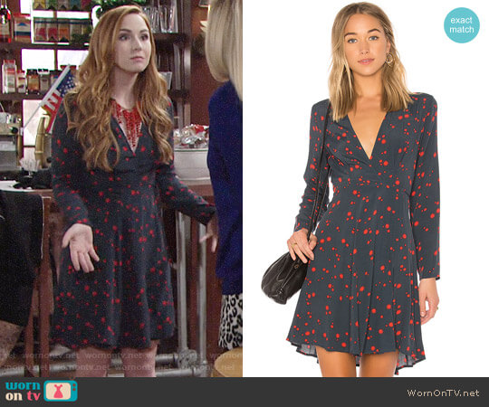 Rolla's Dancer Wrap Dress worn by Mariah Copeland (Camryn Grimes) on The Young and the Restless
