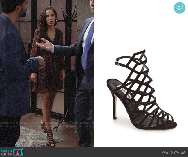 Steve Madden Slithur Sandals worn by Lily Winters (Christel Khalil) on The Young and the Restless