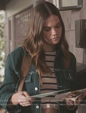 Callie’s green denim jacket on The Fosters