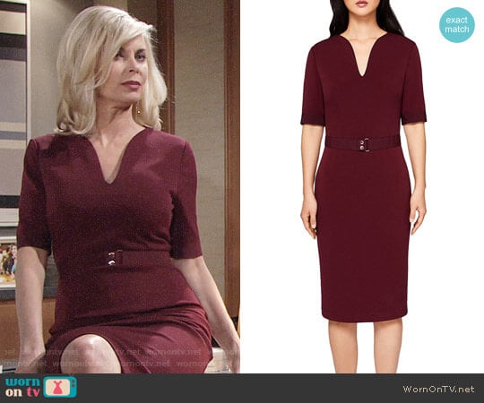 Ted Baker Jesabil Dress worn by Ashley Abbott (Eileen Davidson) on The Young and the Restless