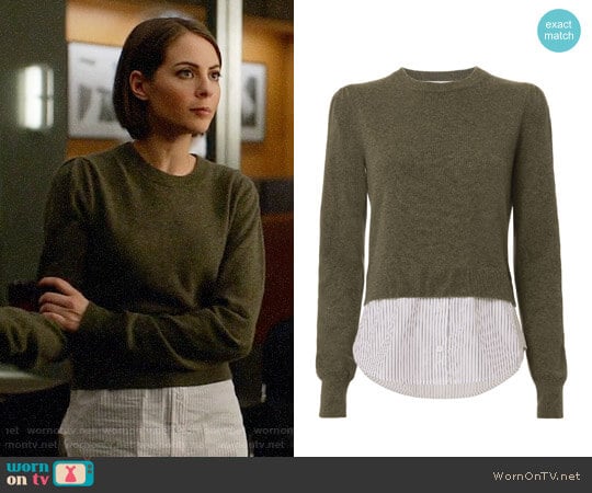 Veronica Beard Jensen Sweater worn by Thea Queen (Willa Holland) on Arrow