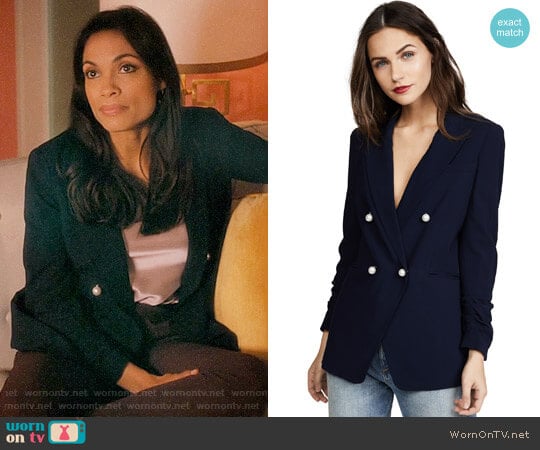 WornOnTV: JR’s navy blazer with pearl buttons on Jane the Virgin ...