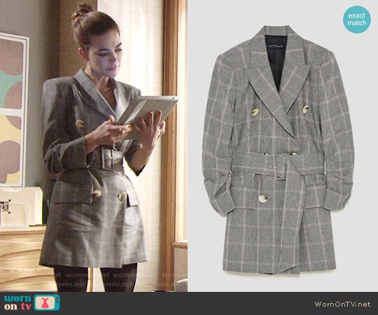 Zara Dress Blazer worn by Victoria Newman (Amelia Heinle) on The Young and the Restless