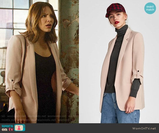 Zara Long Blazer worn by Paige Dineen (Katharine McPhee) on Scorpion