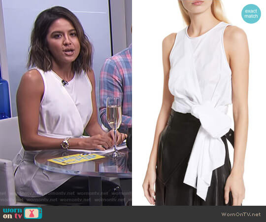 Twist Front Tank Top by 3.1 Phillip Lim worn by Erin Lim on E! News
