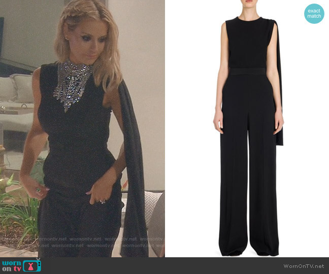 repe Wool Jumpsuit by Alexander McQueen worn by Dorit Kemsley on The Real Housewives of Beverly Hills