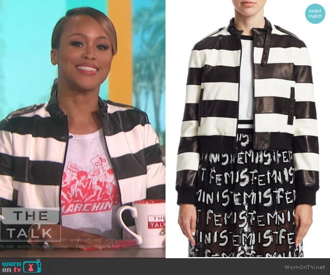 Marchin' Graphic Tee by Re/Done worn by Eve on The Talk