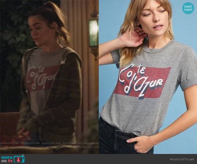 Cote D'Azure T-Shirt by Anthropologie worn by Callie Jacob (Maia Mitchell) on The Fosters