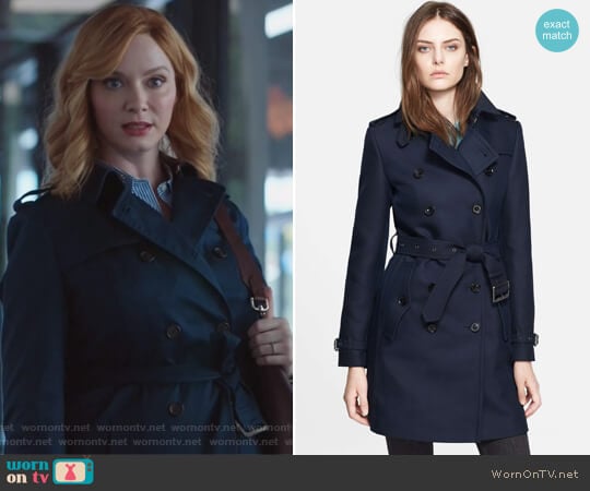 Bramington Cotton Blend Trench Coat by Burberry worn by Beth Boland (Christina Hendricks) on Good Girls