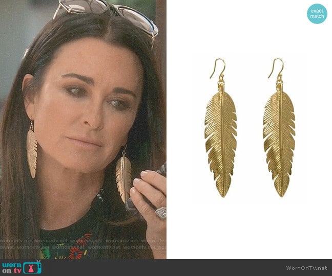 Kyle richards deals feather earrings