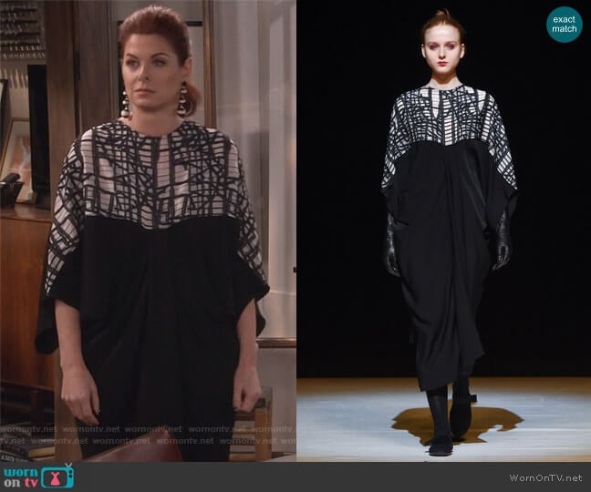 AW17 collection by Chalayan worn by Grace Adler (Debra Messing) on Will and Grace