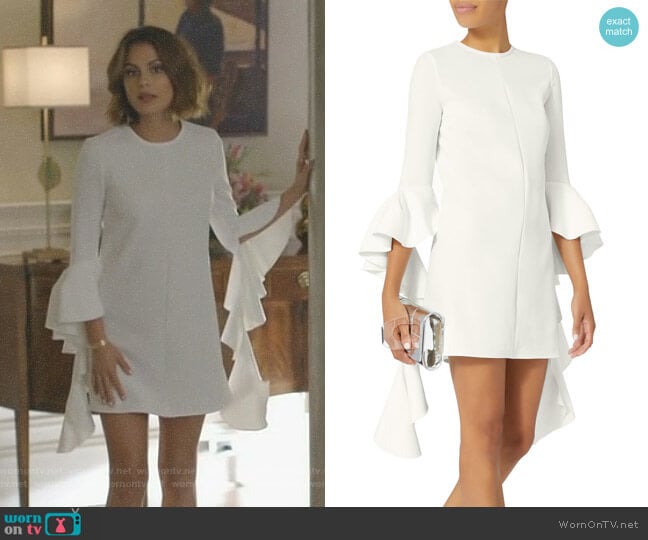 'Kilkenny' Mini Dress by Ellery worn by Cristal Flores (Nathalie Kelley) on Dynasty