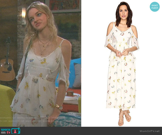 'Magnolia' Maxi Dress by Free People worn by Claire Brady (Olivia Keegan) on Days of our Lives