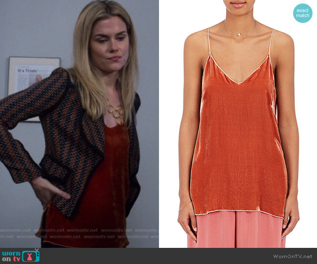 Velvet Cami by Giada Forte worn by Trish Walker (Rachael Taylor) on Jessica Jones