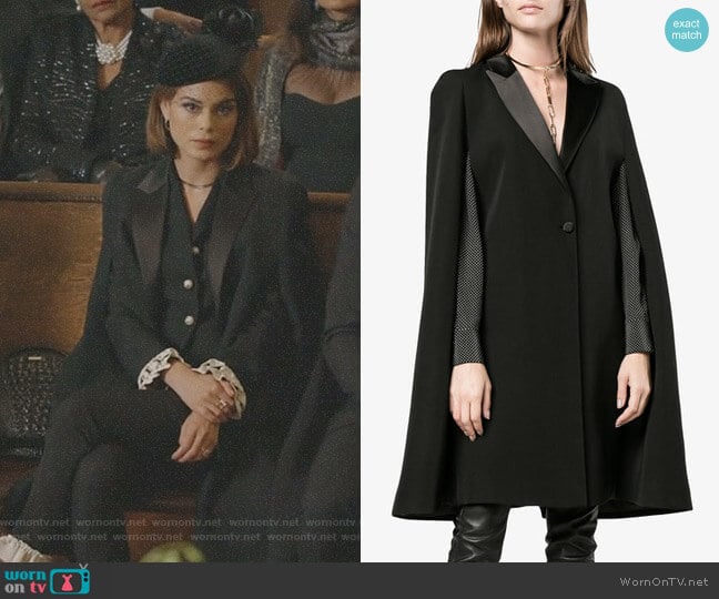 Cape Detail Blazer by Givenchy worn by Cristal Flores (Nathalie Kelley) on Dynasty