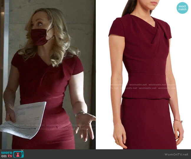 Roland Mouret Hato Top worn by Marissa Morgan (Geneva Carr) on Bull