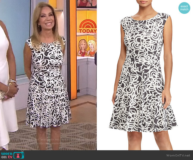 WornOnTV: Kathie’s black and white floral dress on Today | Kathie Lee ...