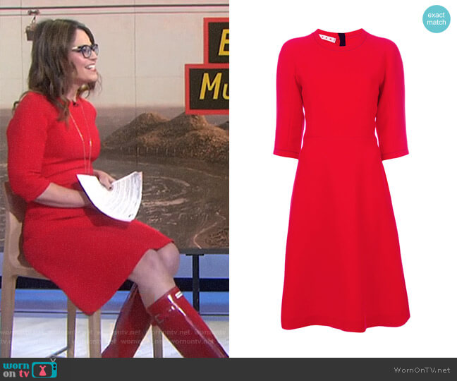 Flared Shift Dress by Marni  worn by Savannah Guthrie on Today