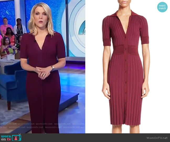 WornOnTV: Megyn’s maroon ribbed dress on Megyn Kelly Today | Megyn ...