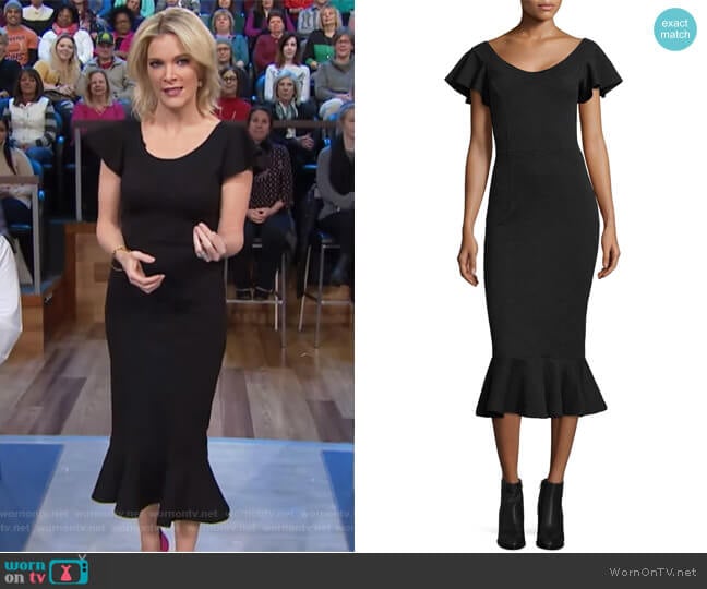 WornOnTV: Megyn’s black ruffle hem dress on Megyn Kelly Today | Megyn ...