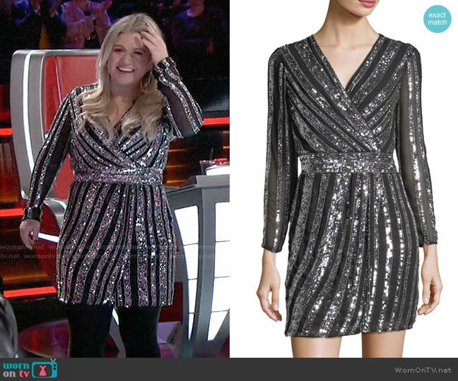 Parker Black Kelsey Dress worn by Kelly Clarkson on The Voice