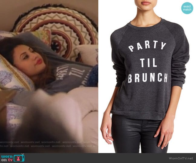 Party 'Til Brunch Pullover Sweater by Project Social T worn by Ana Torres (Francia Raisa) on Grown-ish