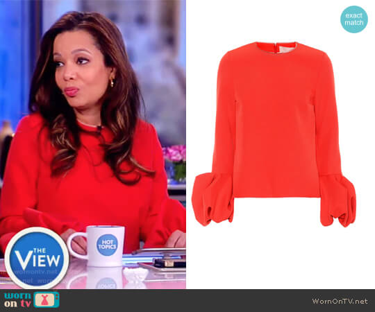 Arlo crepe top by Roksanda worn by Sunny Hostin on The View