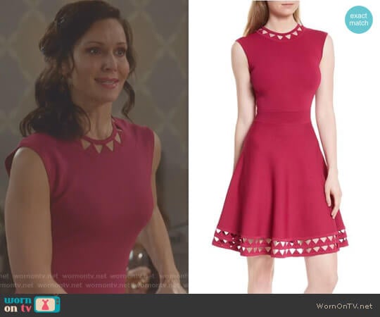 'Kathryn' Dress by Ted Baker worn by Florencia Lozano on Kevin Can Wait