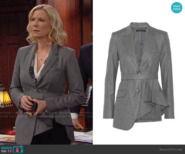 Theory Jester Jacket worn by Brooke Logan (Katherine Kelly Lang) on The Bold & the Beautiful
