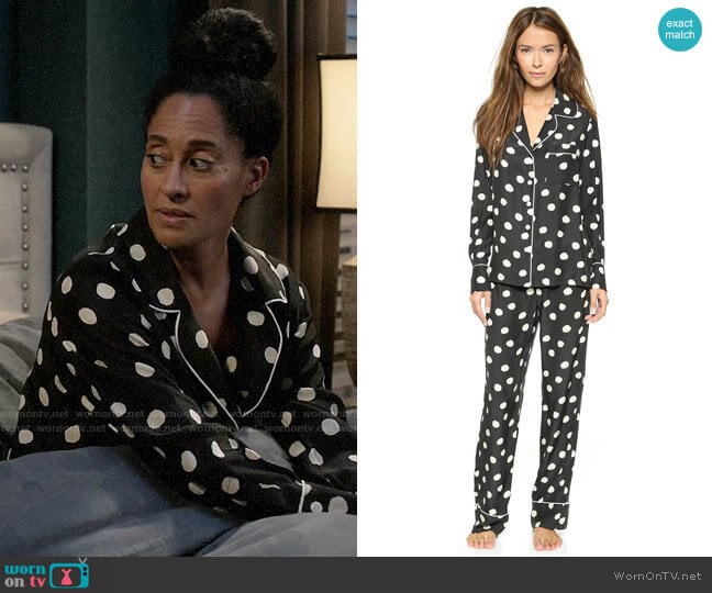 Three J NYC Coco PJ Set worn by Tracee Ellis Ross on Black-ish