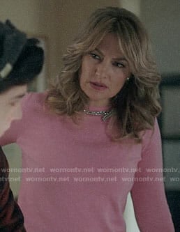 Alice's pink bow embellished sweater on Riverdale