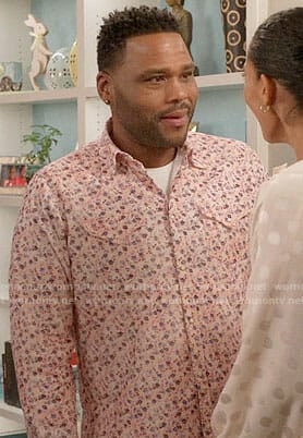 Andre's pink floral shirt on Black-ish