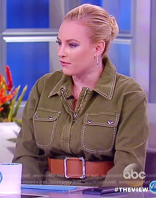 Meghan’s green denim jumpsuit on The View