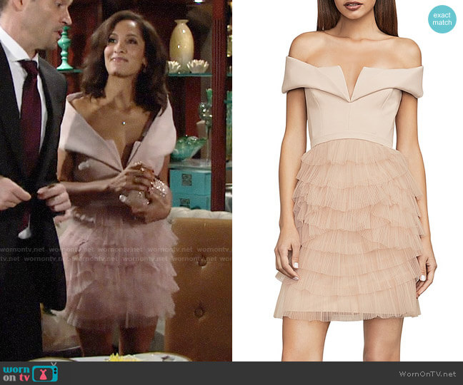 Bcbgmaxazria Marquise Dress worn by Lily Winters (Christel Khalil) on The Young & the Restless