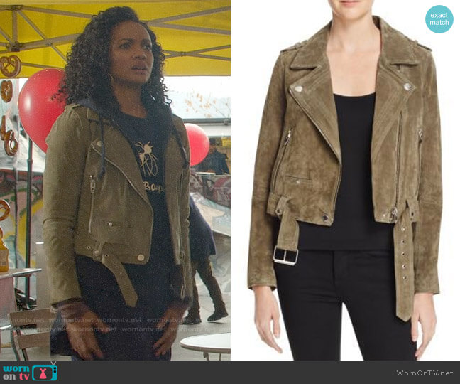 WornOnTV: Sabine’s green suede moto jacket on Once Upon a Time | Mekia ...