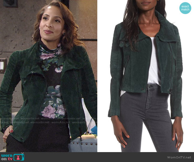 WornOnTV: Lily’s green suede jacket on The Young and the Restless ...