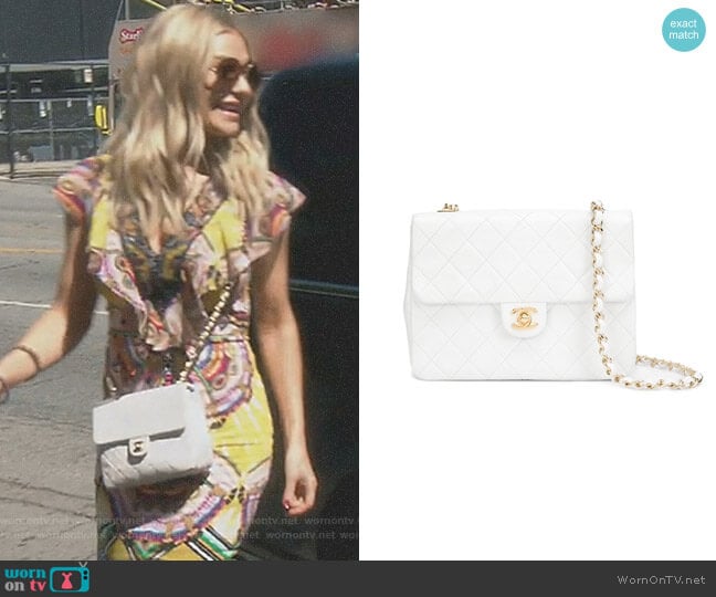 Mini Square Flap Bag by Chanel worn by Dorit Kemsley on The Real Housewives of Beverly Hills