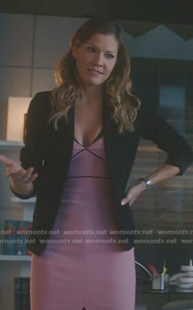 Charlotte's pink dress on Lucifer