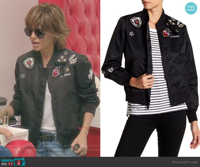'Mercer' Bomber Jacket by Cinq a Sept worn by Lisa Rinna on The Real Housewives of Beverly Hills