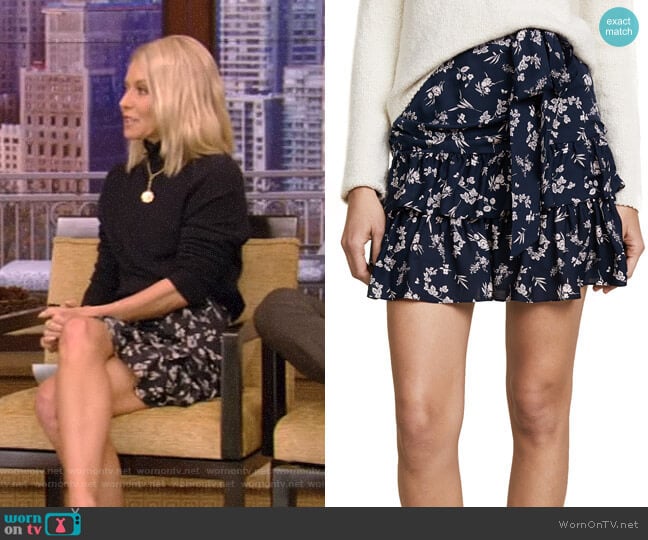 'Carson' Skirt by Cinq a Sept worn by Kelly Ripa  on Live with Kelly & Ryan