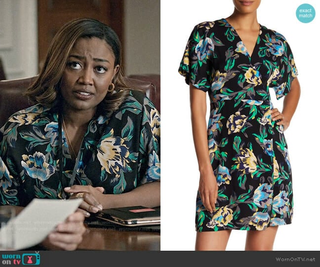 Diane von Furstenberg Tropical Floral Dress worn by Daisy Grant (Patina Miller) on Madam Secretary