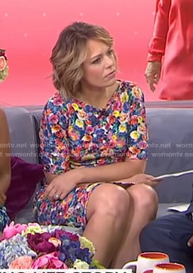 Dylan’s floral short sleeve dress on Today