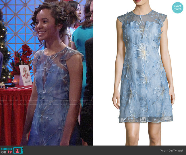 Elie Tahari Olive Dress worn by Mattie Ashby (Lexie Stevenson) on The Young & the Restless