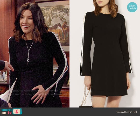 Karen Millen Cut-Out Knitted A-Line Dress worn by Steffy Forrester (Jacqueline MacInnes Wood) on The Bold and the Beautiful