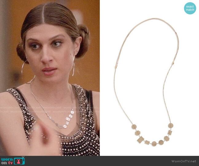 Madewell Holding Pattern Necklace worn by Nomi Segal (Emily Arlook) on Grown-ish